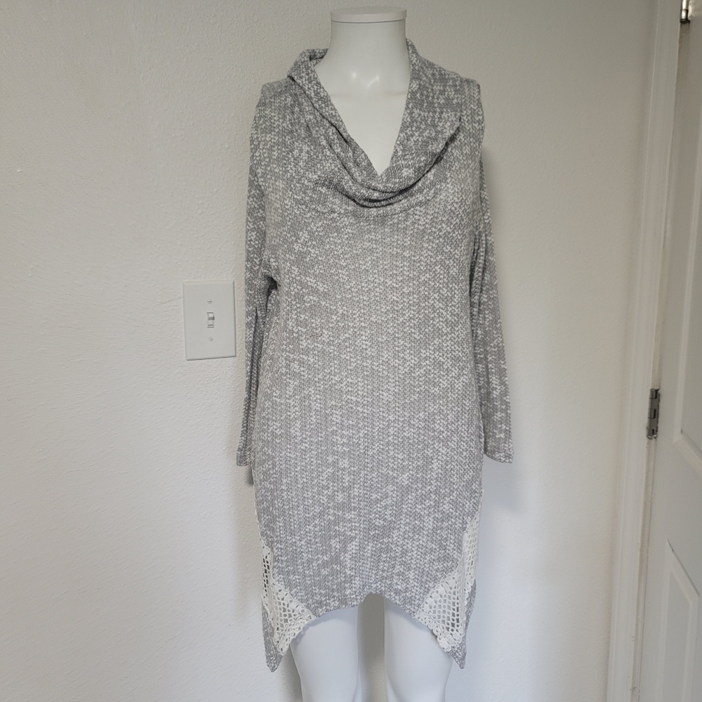 Knox Rose L Acemetrical long sweater dress
